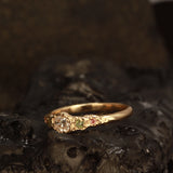 pink diamond side ring