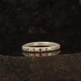 kaleidoscope ring - warm silver