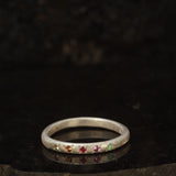 kaleidoscope ring - warm silver