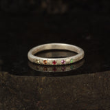 kaleidoscope ring - warm silver