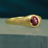rhodite garnet 18k