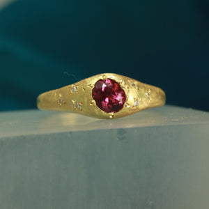 rhodite garnet 18k