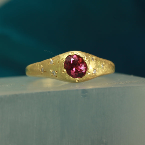 rhodite garnet 18k
