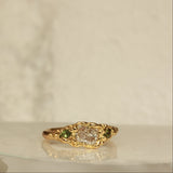 Radiant diamond ring