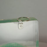 Lucky clover earring - silver
