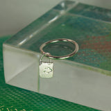 Lucky clover earring - silver
