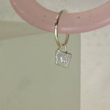 Lucky clover earring - silver