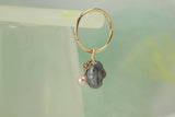 Pearl earring (with mini pearl keyring)