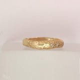 Squashed Croissant diamond ring