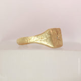 tiny diamond signet - size 8