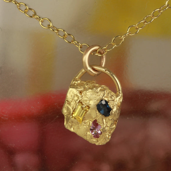 Sapphire handbag pendant