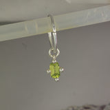 Peridot hanging hoop