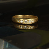diamond curved ring - Size 7.5