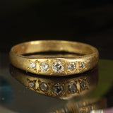 diamond curved ring - Size 7.5