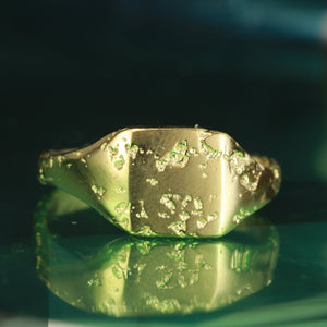 sandcast rectangle signet