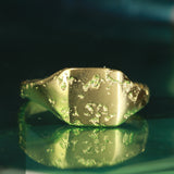 sandcast rectangle signet