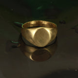 Gold oval signet