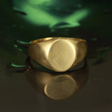 Gold oval signet
