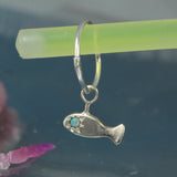 Fish earring - Opal