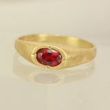 Lab Ruby Crypt Ring size 7.25