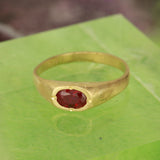 Lab Ruby Crypt Ring size 7.25