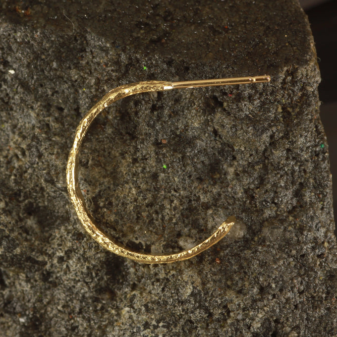 gold sandcast hoops