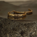 gold sandcast hoops