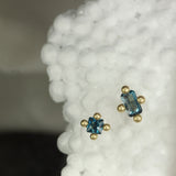 Topaz twin studs
