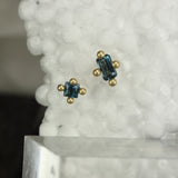 Topaz twin studs