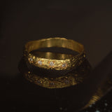 Squashed croissant ring 18k