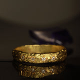 Squashed croissant ring 18k