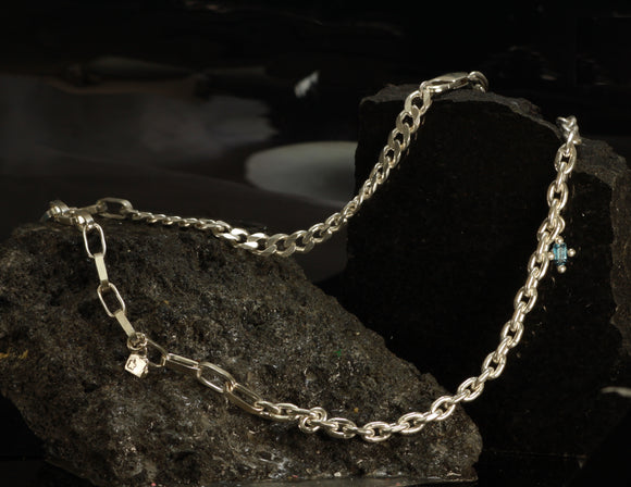 Blue topaz necklace