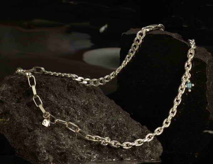 Blue topaz necklace