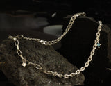 Blue topaz necklace