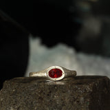lab grown ruby ring
