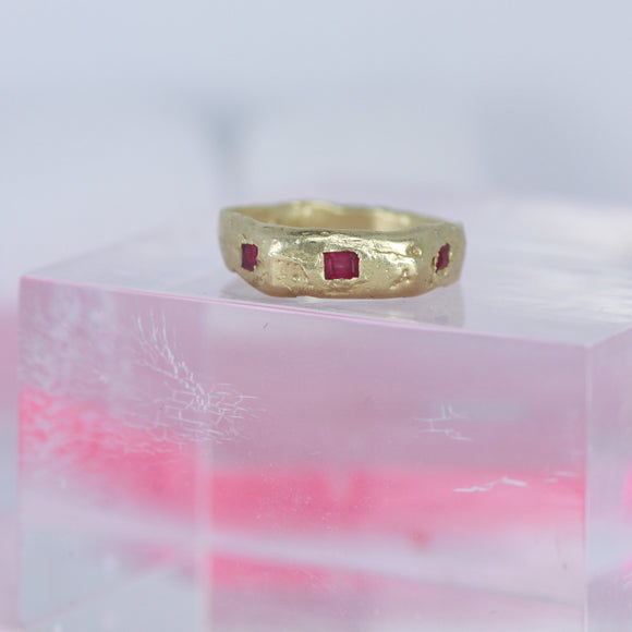flat top ruby ring