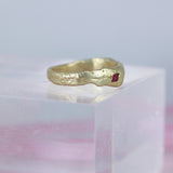 flat top ruby ring