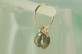 Tahitian pearl earring pair (with tiny pearl bracelet)