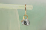 Tahitian pearl earring pair (with tiny pearl bracelet)